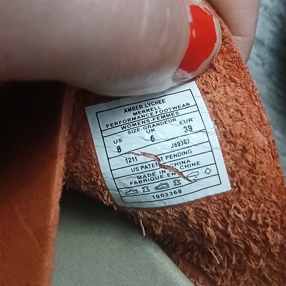 Merrell Thong Sandals Amber Lychee Coral Orange Sandals Travel Comfort Size 8 - Picture 7 of 7